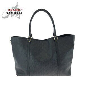 GUCCI Guccissima black leather tote bag shoulder